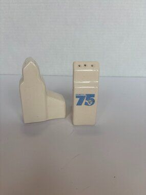 Vintage Ceramic Grain Elevator Souvenir Salt and Pepper Shakers